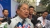 Khieu Kanharith, minister of Information, talked to reporters at Department of Media and Communication (DMC) during 15-year anniversary celebration on December 20, 2016. (Kann Vicheika/VOA Khmer)