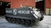 FILE - A police armored personnel carrier is seen during a demonstration for the press in Richboro, Pa., Jan. 23, 2007.