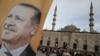 A poster of Turkish Prime Minister Recep Tayyip Erdogan on an election billboard of his Justice and Development Party in Istanbul, March 27, 2014.