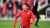 File - Washington Spirit forward Kumi Yokoyama (17) warms up prior to an NWSL Challenge Cup soccer match against the Racing Louisville FC, April 15, 2021, in Washington. (AP)