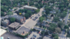 谷歌地球(Google Earth)图像所显示的明尼苏达州明尼阿波利市天使报喜天主教学校(Annunciation Catholic School)鸟瞰图。