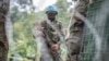 FILE - A United Nations MONUSCO peacekeeper deployed near Kibumba, north of Goma, Democratic Republic of Congo, on Jan. 28, 2022. 