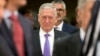 FILE - U.S. Secretary for Defense Jim Mattis arrives for a meeting of NATO defense ministers at alliance headquarters in Brussels, June 29, 2017.