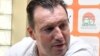 Le coach belge de la Côte d’Ivoire, Marc Wilontslors d’un point de presse à Abidjan, 7 novembre 2017.