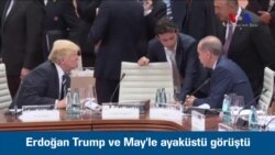 Erdoğan Trump ve May'le Ayaküstü Görüştü