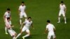 FILE - The North Korea national soccer team players train for the Asian Cup qualifiers, in Buriram province, Thailand, Nov. 9, 2017.