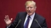 U.S. President Donald Trump delivers a speech at the National Assembly in Seoul, South Korea, Nov. 8, 2017. 