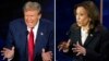 Le candidat républicain à l'élection présidentielle Donald Trump, et la candidate démocrate Kamala Harris, lors du débat présidentiel, le mardi 10 septembre 2024, à Philadelphie. AP / Alex Brandon