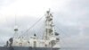 Japanese harpoon vessel 'Shonan Maru No 2' shadows Sea Shepherd's 'Ady Gil' in Southern Ocean off Antarctica, 23 Dec 2009