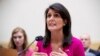 U.S. Ambassador to the United Nations Nikki Haley testifies to the House Foreign Affairs Committee on "Advancing U.S. Interests at the United Nations" in Washington, June 28, 2017.