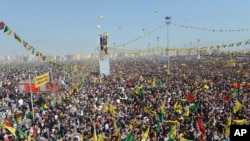 Kurds Rally in Diyarbakir, Turkey