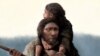 A reconstruction of a Neanderthal father and his daughter is seen in this undated handout image