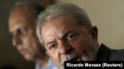Antigo Presidente brasileiro, Luiz Inácio Lula da Silva, numa conferência no Rio de Janeiro