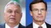 Thủ tướng Hungary Viktor Orban (trái) và Thủ tướng Thụy Điển Ulf Kristersson.