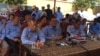 Nhiek Bun Chhay, middle, vice president of Funcinpec party, talks about his departure from the Funcinpec party and to create the Khmer National United Party in Phnom Penh, Cambodia, February 3, 2016. (Hul Reaksmey/VOA Khmer) 