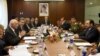 FILE - Afghan Foreign Minister Salahuddin Rabbani (R) talks with Pakistan's National Security Adviser Sartaj Aziz (L) during a meeting in Islamabad, Pakistan, August 13, 2015. The sides have expressed readiness to meet on the sidelines of a regional summit opening in Islamabad Sunday. 
