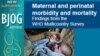 World Health Organization study on maternal deaths 