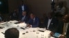 Discussions à Bruxelles autour d’Etienne Tshisekedi, leader de l’UDPS le 10 juillet 2016. (Twitter/ Martin Fayulu)