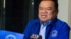 Nhek Bun Chhay, president of the Khmer National United Party (KNUP), talks to VOA Khmer, Phnom Penh, Cambodia, May 16, 2017. (Hean Socheata/VOA Khmer)