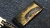 FILE - A burned Samsung Note 7 smartphone belonging to Brian Green is pictured in this undated handout photo obtained by Reuters.