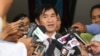 NEC’s spokesperson Hang Puthea speaks with the press after a meeting with senior CNRP lawmakers, at the National Election Committee (NEC), Friday, November 25, 2016, Phnom Penh, Cambodia. (Leng Len/VOA Khmer)