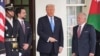 Президент Дональд Трамп принимает в Белом доме короля Иордании Абдаллу II и наследного принца Хуссейна. 11 февраля 2025 г. 
