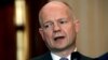 Britain's Foreign Minister William Hague speaks during a news conference in Tripoli, July 16, 2012. 
