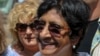 FILE - United Nations High Commissioner for Human Rights Navi Pillay visits an undisclosed location in South Sudan in this April 2014 photo released by the United Nations Mission in South Sudan (UNMISS).