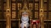 La reine britannique Elizabeth II prononce un discours à la Chambre des Lords lors de l'ouverture officielle du Parlement au palais de Westminster à Londres, le mardi 11 mai 2021 (Crédit: Chris Jackson / Pool via AP)