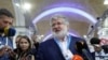 FILE - Ukrainian business tycoon Ihor Kolomoisky speaks with journalists at the Yalta European Strategy annual meeting in Kyiv, Ukraine, Sept. 13, 2019.