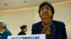 U.N. High Commissioner for Human Rights Navi Pillay arrives for the 21st Special Session of the Human Rights Council on the human rights situation in the Palestinian Territories at the United Nations Office in Geneva, July 23, 2014. 