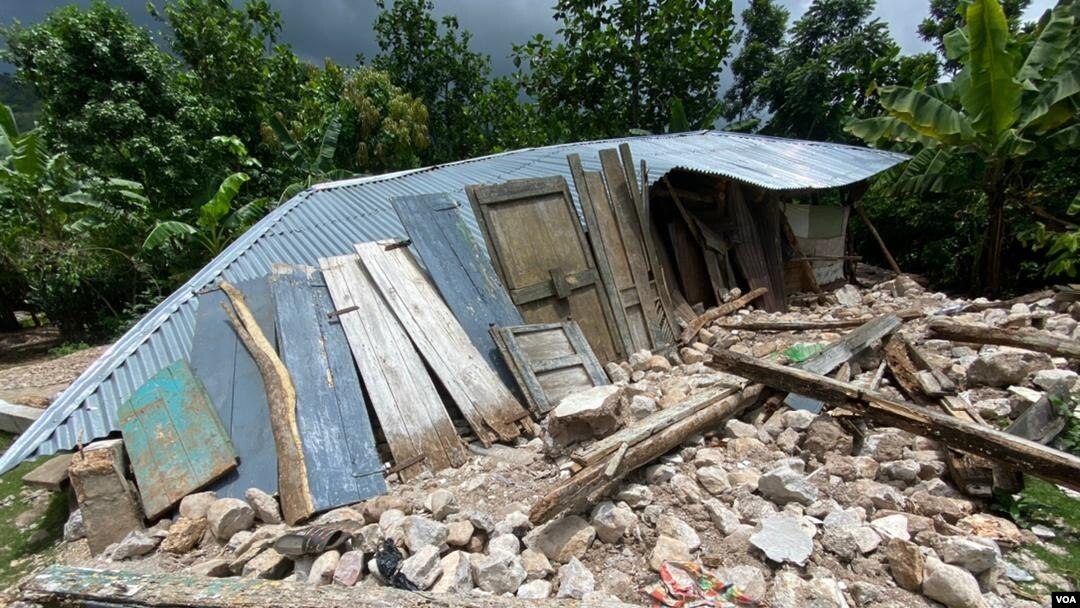 Devastasyon nan vilaj Melon, 3èm Seksyon Kominal Manich, tou pre Okay, 19 Out 2021. (Foto: Jean Handy Tibert).