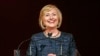 Former U.S. Secretary of State Hillary Rodham Clinton during the Chatham House Prize award ceremony in central London, Oct. 11, 2013. 
