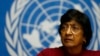 FILE - U.N. High Commissioner for Human Rights Navi Pillay attends a news conference at the United Nations European headquarters in Geneva, Switzerland, Dec. 2, 2013. 