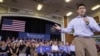 Republican vice-presidential candidate US Congressman Paul Ryan speaks to supporters in Dover, New Hampshire (file photo).