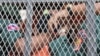 Oeut Ang, known as Choub Samlap or 'meet kill,' sits in on a prison truck outside of Phnom Penh Municipal Court, Friday March 24, 2017. (Hean Socheata/ VOA Khmer) 