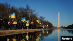 En Fotos | Manifestación “Juntos con Ucrania” frente a la Casa Blanca en Washington