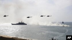 Військові навчання Росії у незаконно анексованому Криму