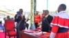 Le président John Magufuli (à g.), lors de sa prestation de serment jeudi à Dodoma, la capitale de la Tanzanie. 