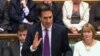 Britain's opposition Labor leader Ed Miliband is seen addressing the House of Commons in this still image taken from video in London August 29, 2013.