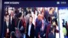 Visitors are tracked by facial recognition technology from state-owned surveillance equipment manufacturer Hikvision at the Security China 2018 expo in Beijing, China, Oct. 23, 2018.