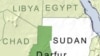 Map of Darfur, Sudan