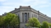 FILE - The Department of Justice in Washington, DC, on April 16, 2019. A former US Army sergeant was arrested on Oct. 6, 2023, and accused of seeking to provide classified information to China, the Justice Department said.