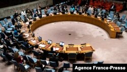2021年9月23日，联合国安理会在召开会议。中国常驻联合国代表张军在发言。