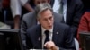U.S. Secretary of State Antony Blinken speaks during a meeting of the Security Council on the conflict between Israel and the Palestinian Islamist group Hamas at U.N. headquarters in New York, U.S., Oct. 24, 2023. 