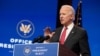 លោក ចូ បៃដិន (Joe Biden) ដែលត្រូវបានព្យាករណ៍ថាឈ្នះការបោះឆ្នោតប្រធានាធិបតីសហរដ្ឋអាមេរិក ថ្លែងនៅក្នុងសន្និសីទសារព័ត៌មានមួយនៅរោងមហោស្រព The Queen ក្នុងទីក្រុង Wilmington រដ្ឋ Delaware កាលពីថ្ងៃទី១៩ ខែវិច្ឆិកា ឆ្នាំ២០២០។