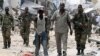 Dakarun gwamnatin Somaliya kenan ke rangadi a kasuwar Bakara da ke birnin Mogadishu.