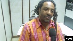 Messias Santiago líder da banda de reggae "Mercado Negro"