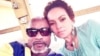 Une photo selfie postée sur la page Facebook de Koffi Olomide, le montre avec sa femme, à la prison de Makala, Kinshasa, 30 juillet 2016. (Koffi Olomide/Facebook)