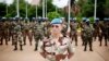 Des Casques bleus de la Mission des Nations unies au Mali (Minusma), à Bamako, 1er juillet 2013. REUTERS / Malin Palm 